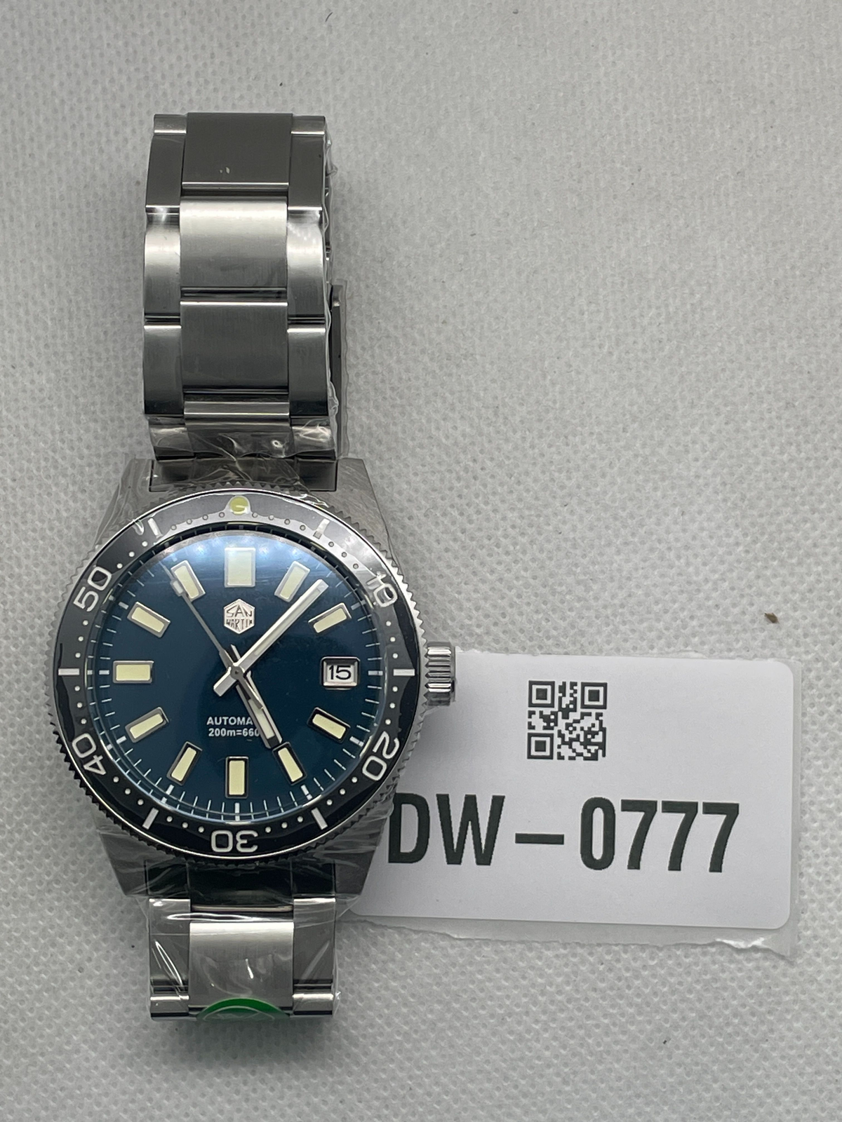 US Pre-Owned  San Martin 39mm 62mas Dive Watch SN007GB