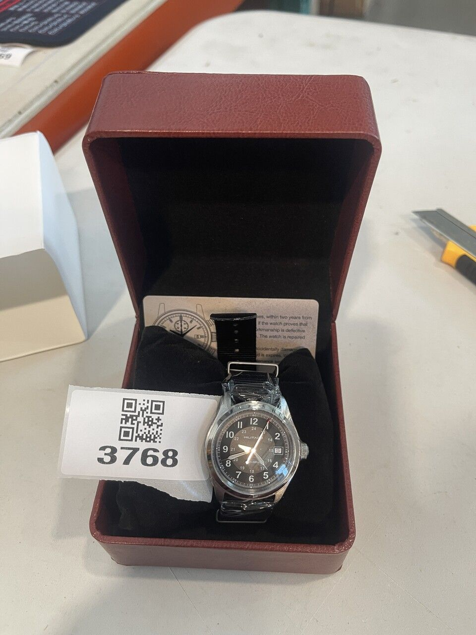 US Pre-Owned Militado ML08 38mm Field Watch – VH31 / Ronda 515