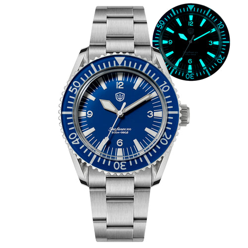 EU Pre-Owned Seafarer WD1967Q 39mm VH31 Diver Watch