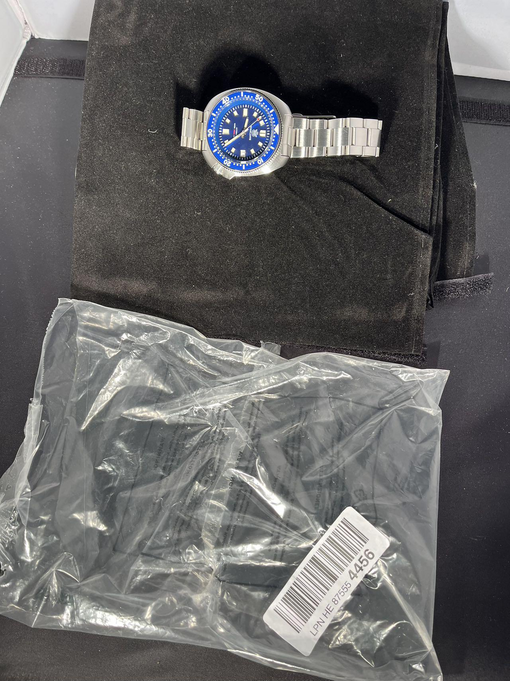 EU Pre-Owned Steeldive SD1970 6105 Turtle Diver Watch