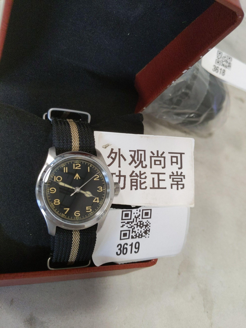 US Pre-Owned Militado ML08 38mm Field Watch – VH31 / Ronda 515