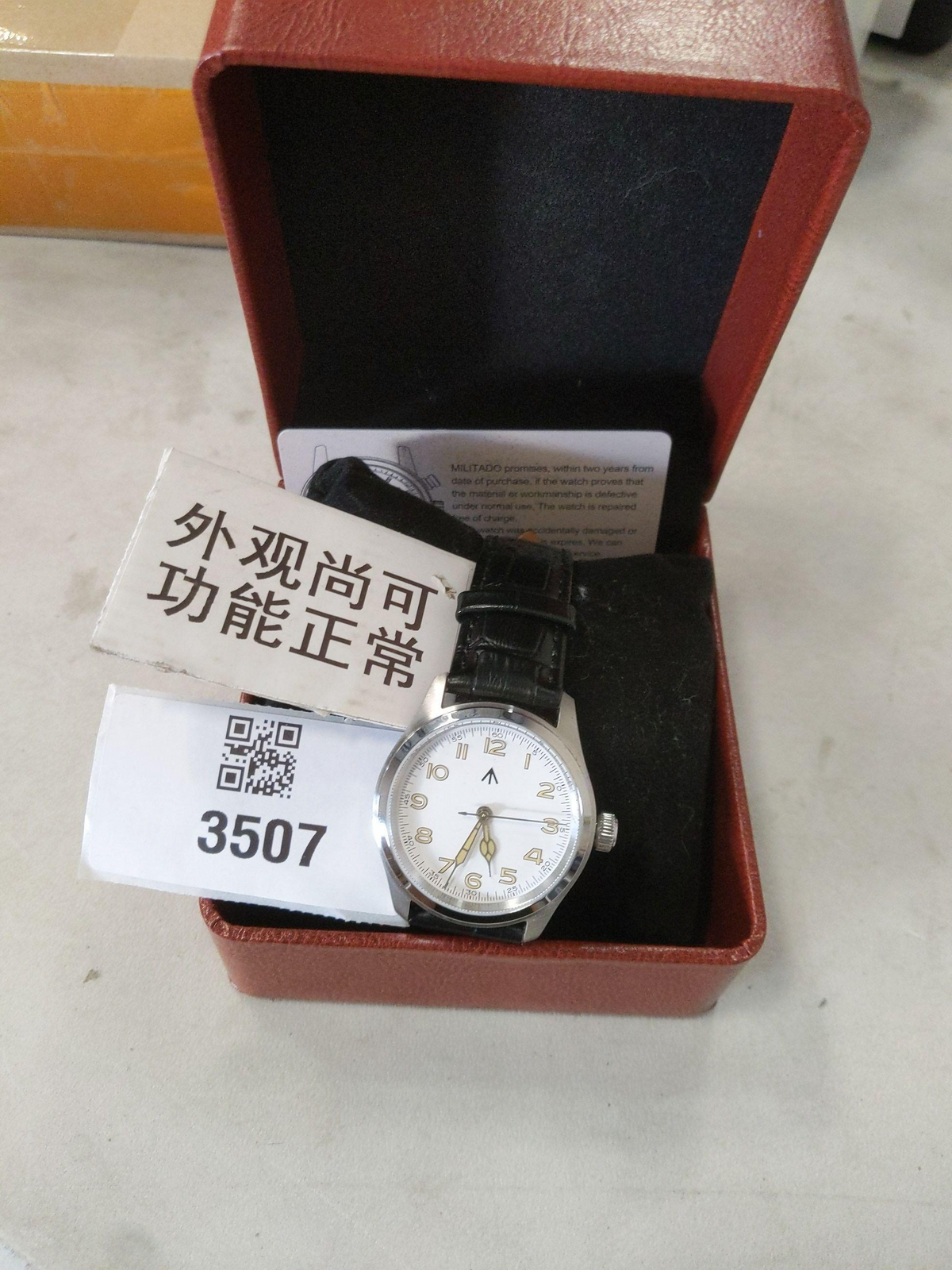US Pre-Owned Militado ML08 38mm Field Watch – VH31 / Ronda 515