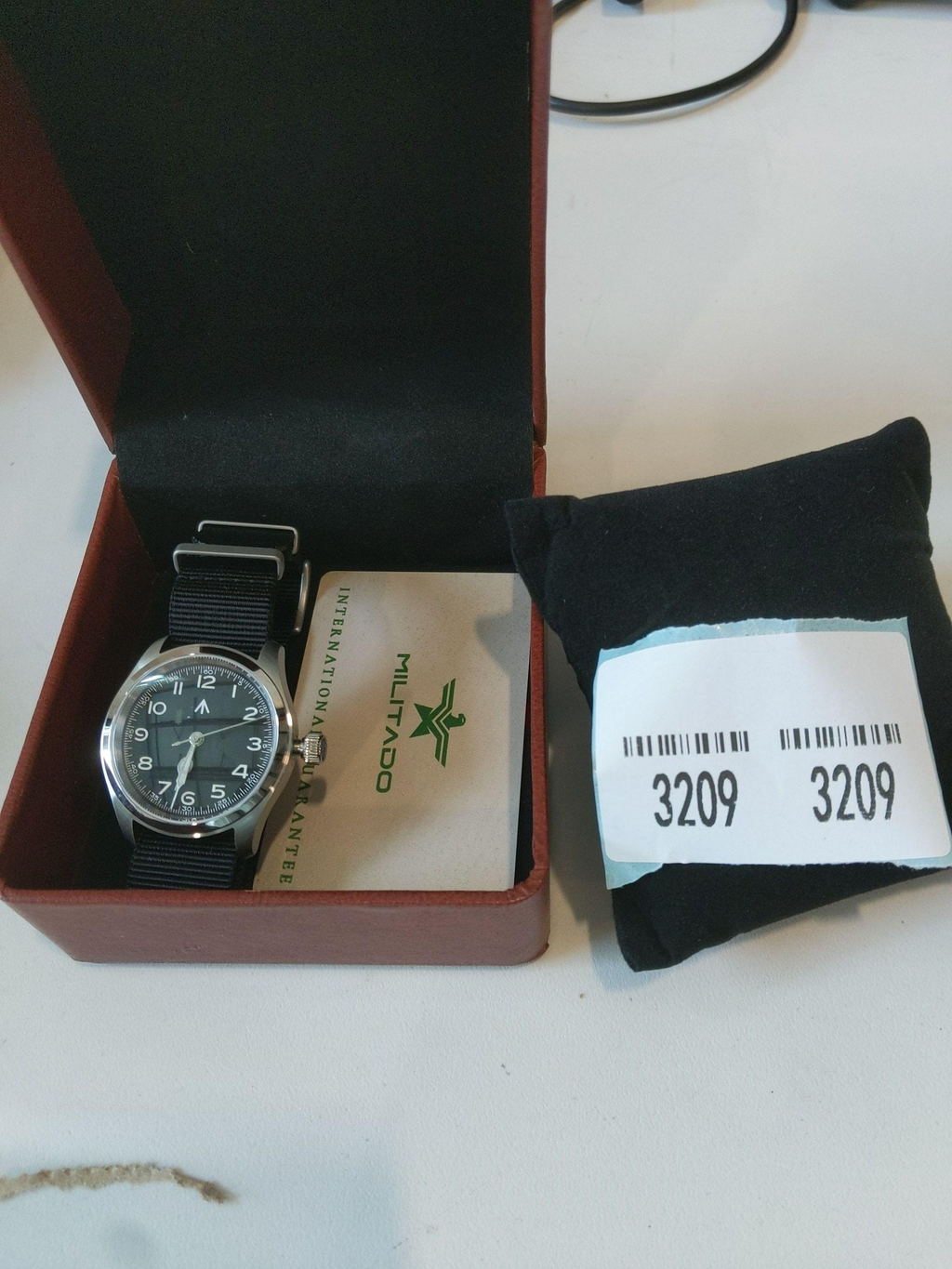 US Pre-Owned Militado ML08 38mm Field Watch – VH31 / Ronda 515