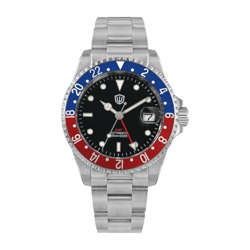 EU Pre-Owned Watchdives WD0014 Aluminum Bezel Vintage NH34 GMT Watch