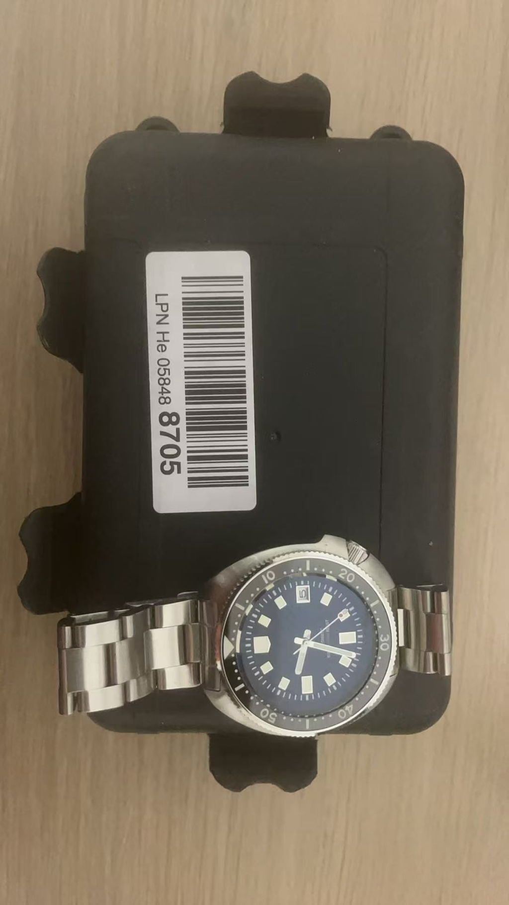EU Pre-Owned Steeldive SD1970 6105 Turtle Diver Watch