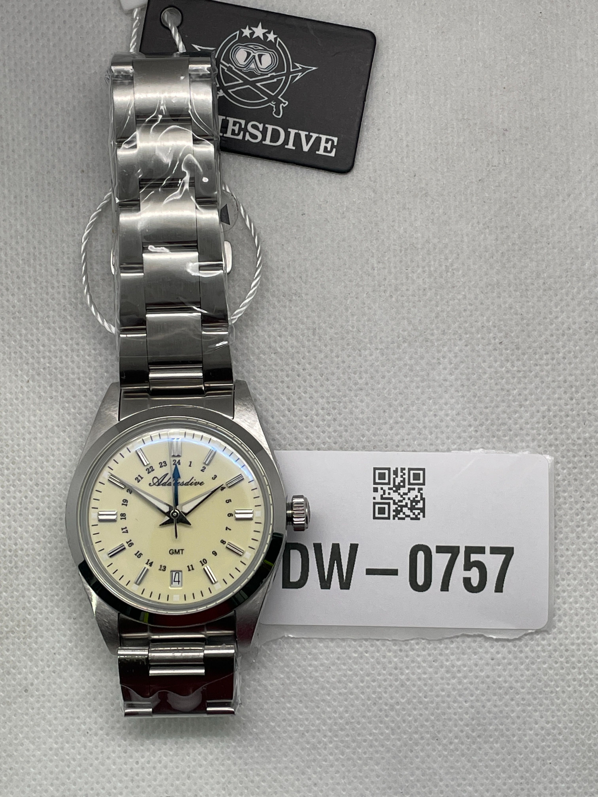 US Pre-Owned Addiesdive Elegance Collection GMT Quartz Watch AD2065