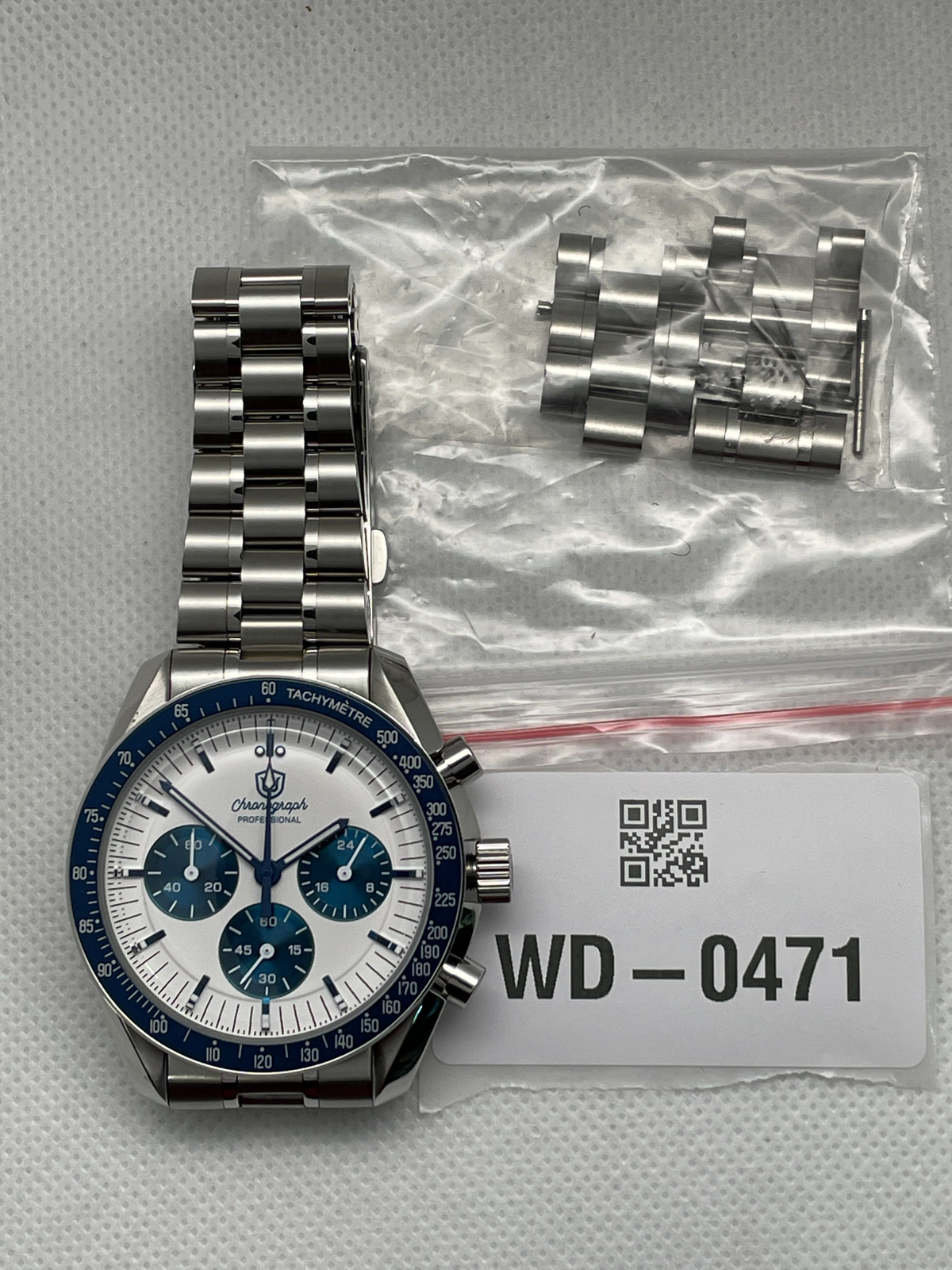 US Pre-Owned Watchdives WD1863 39mm VK63 Chronograph Watch