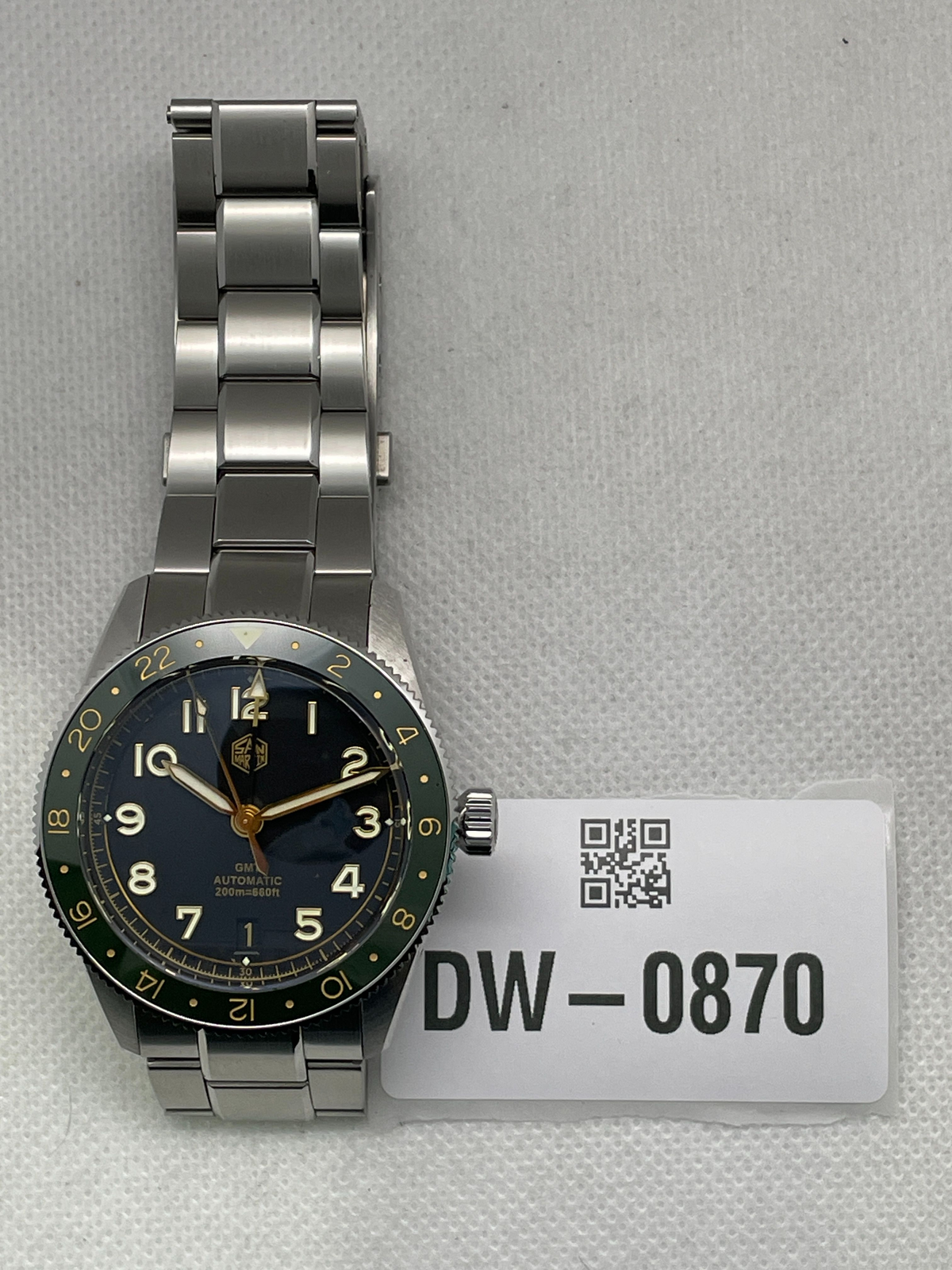 US Pre-Owned Watchdives x San Martin 38mm NH34 GMT Watch SN0140W