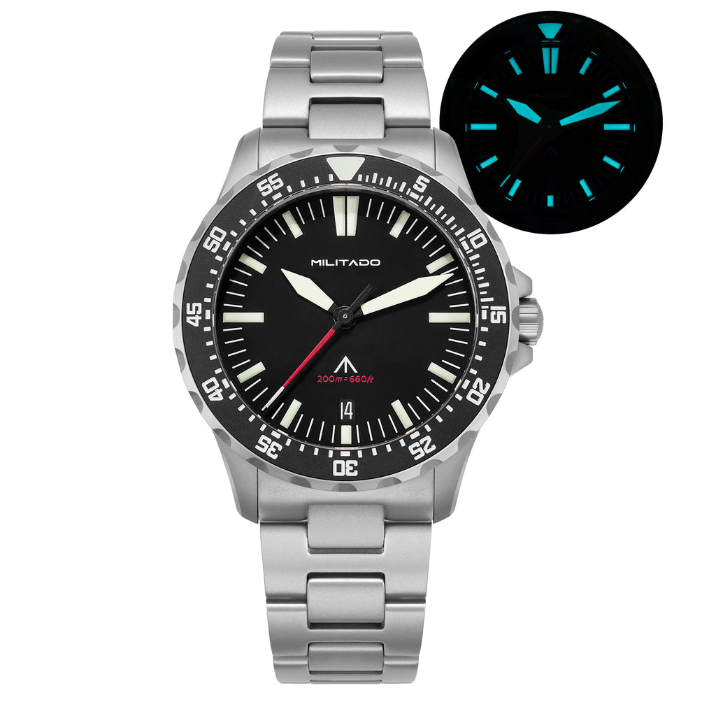 EU Pre-Owned Militado ML16 39mm Sapphire Quartz Field Diver Watch