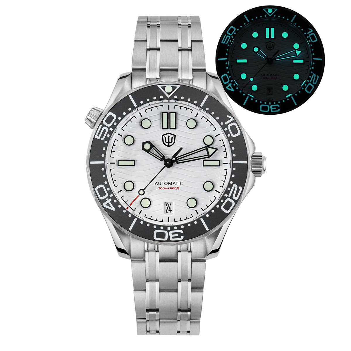 US Pre-Owned Watchdives WD007ST 39mm NTTD Dive Watch