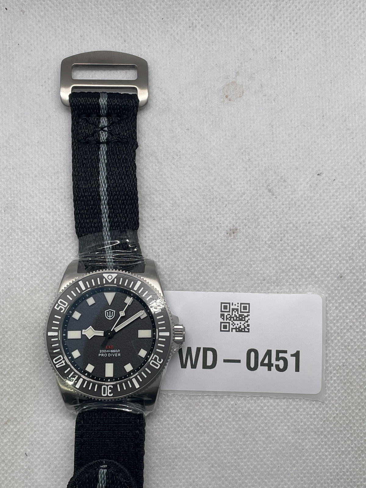 US Pre-Owned Watchdives EXD-38 38mm Titanium VH31 Dive Watch