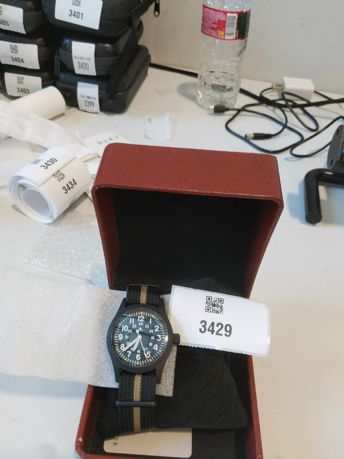 US Pre-Owned Militado Sapphire Crystal 38mm Field Watch ML05