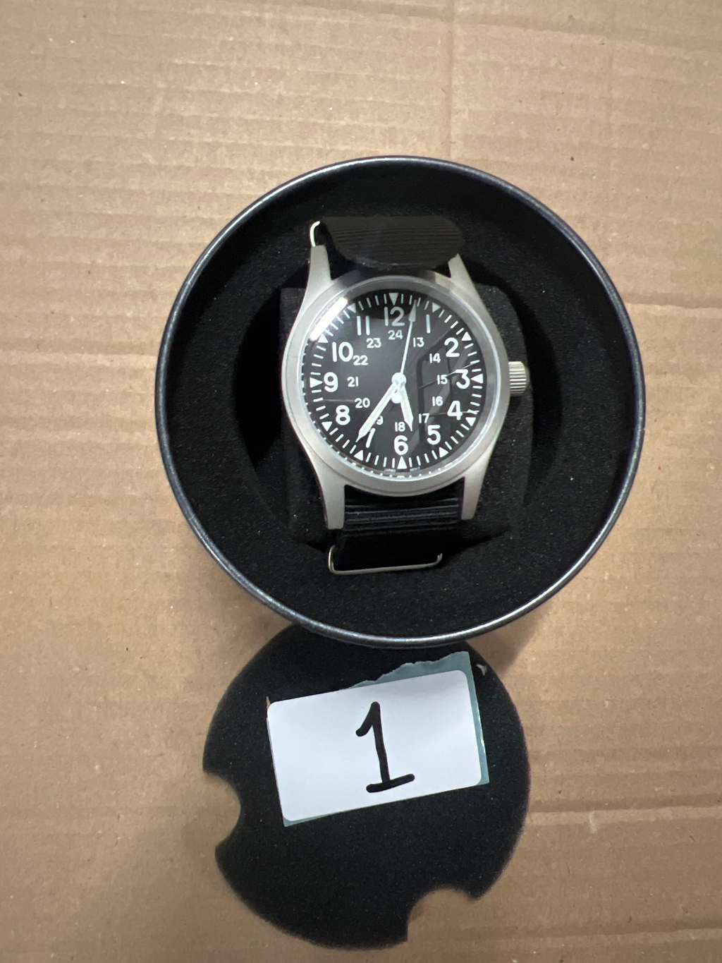 EU Pre-Owned Militado Sapphire Crystal 38mm Field Watch ML05