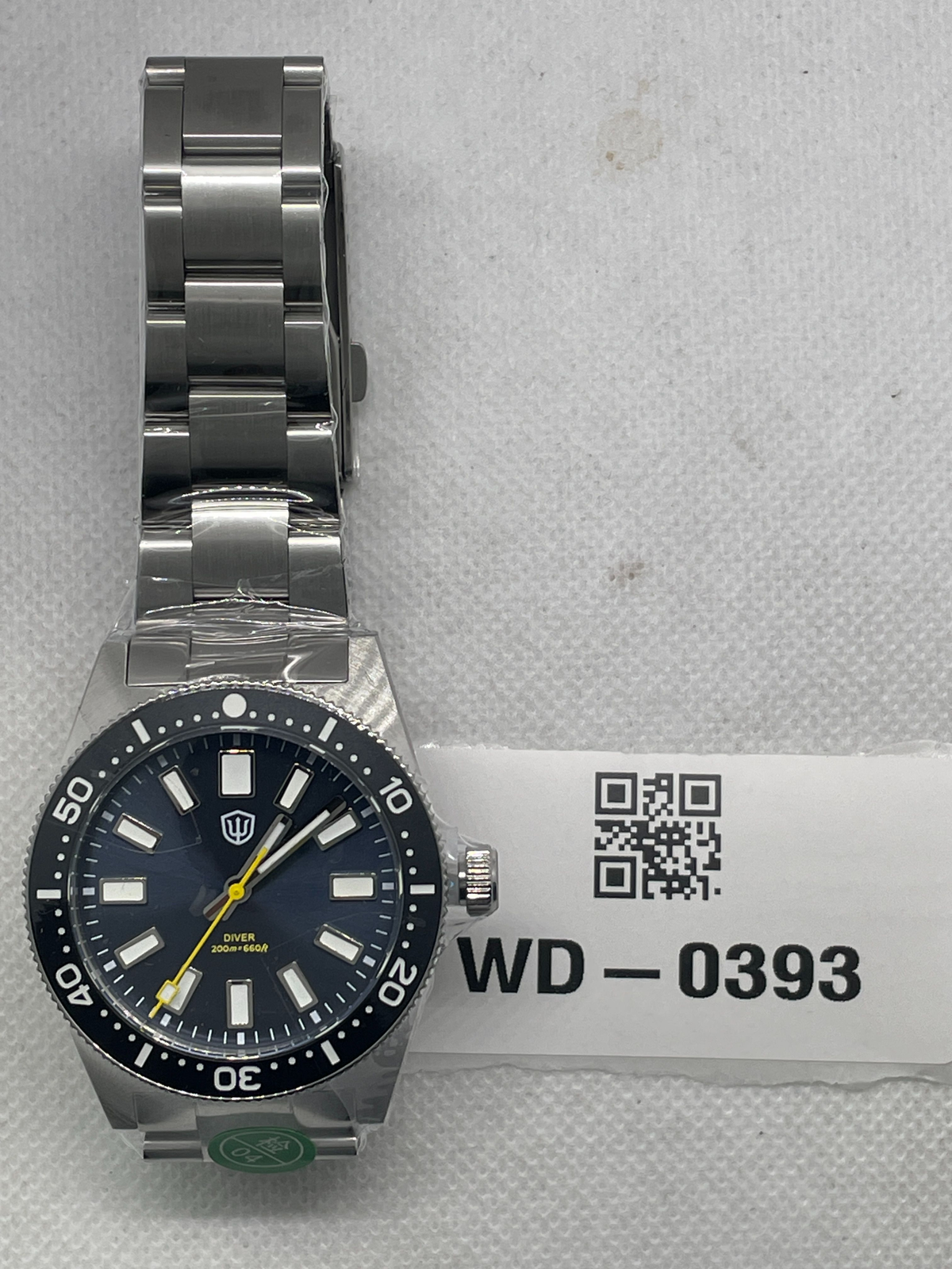 US Pre-Owned Watchdives WD1965 38mm VH31 62MAS Dive Watch