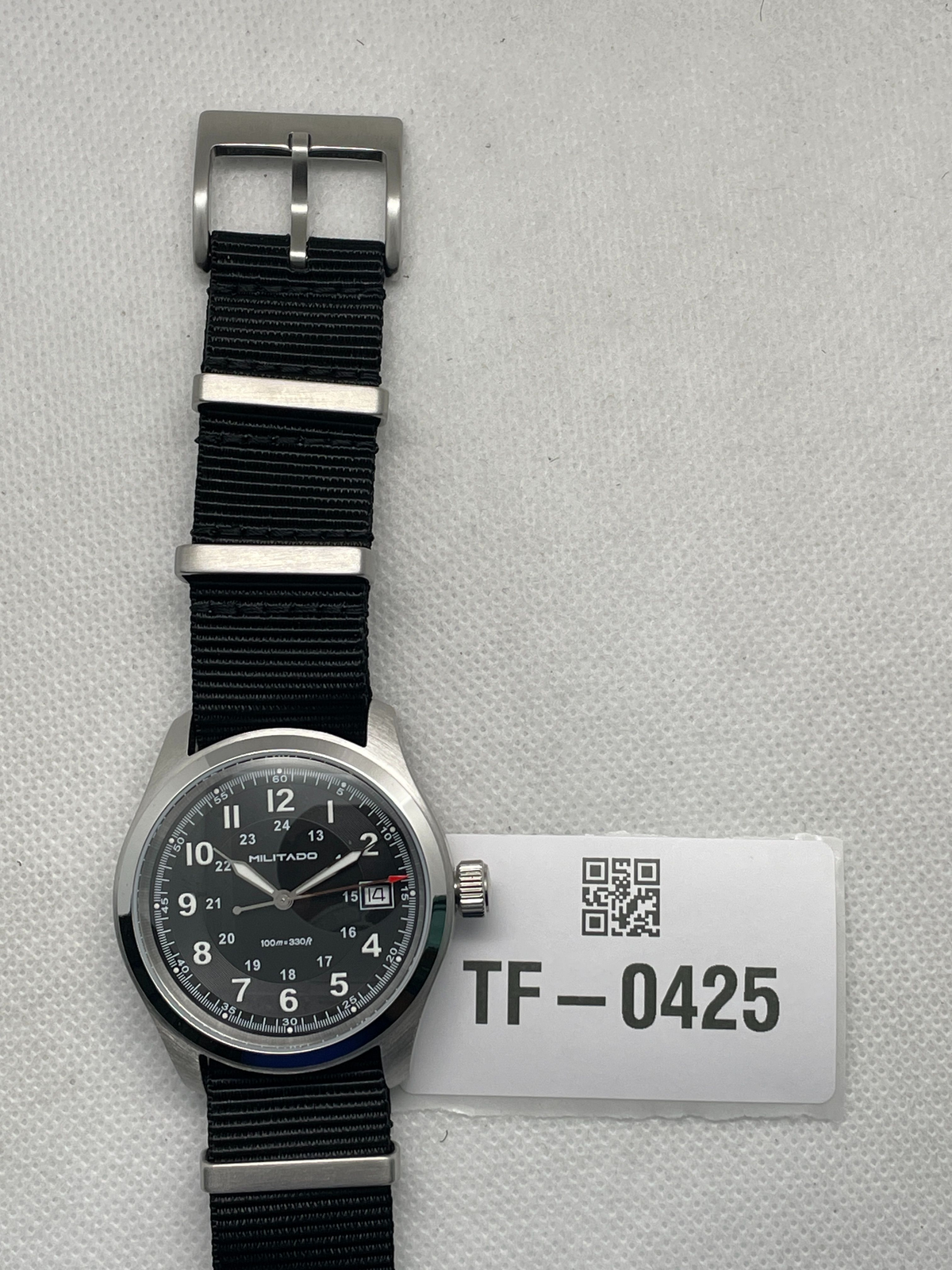 US Pre-Owned Militado ML08 38mm Field Watch – VH31 / Ronda 515