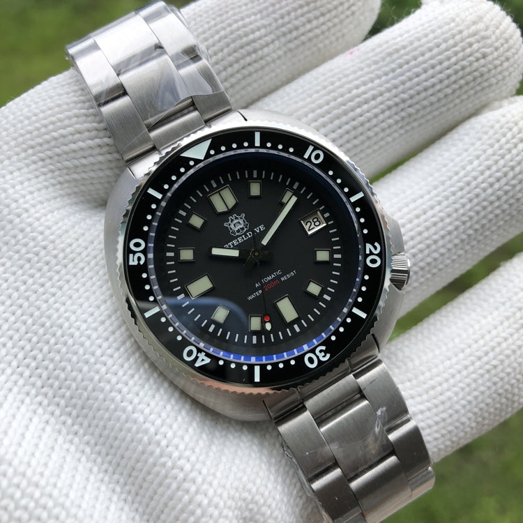 EU Pre-Owned Steeldive SD1970 6105 Turtle Diver Watch