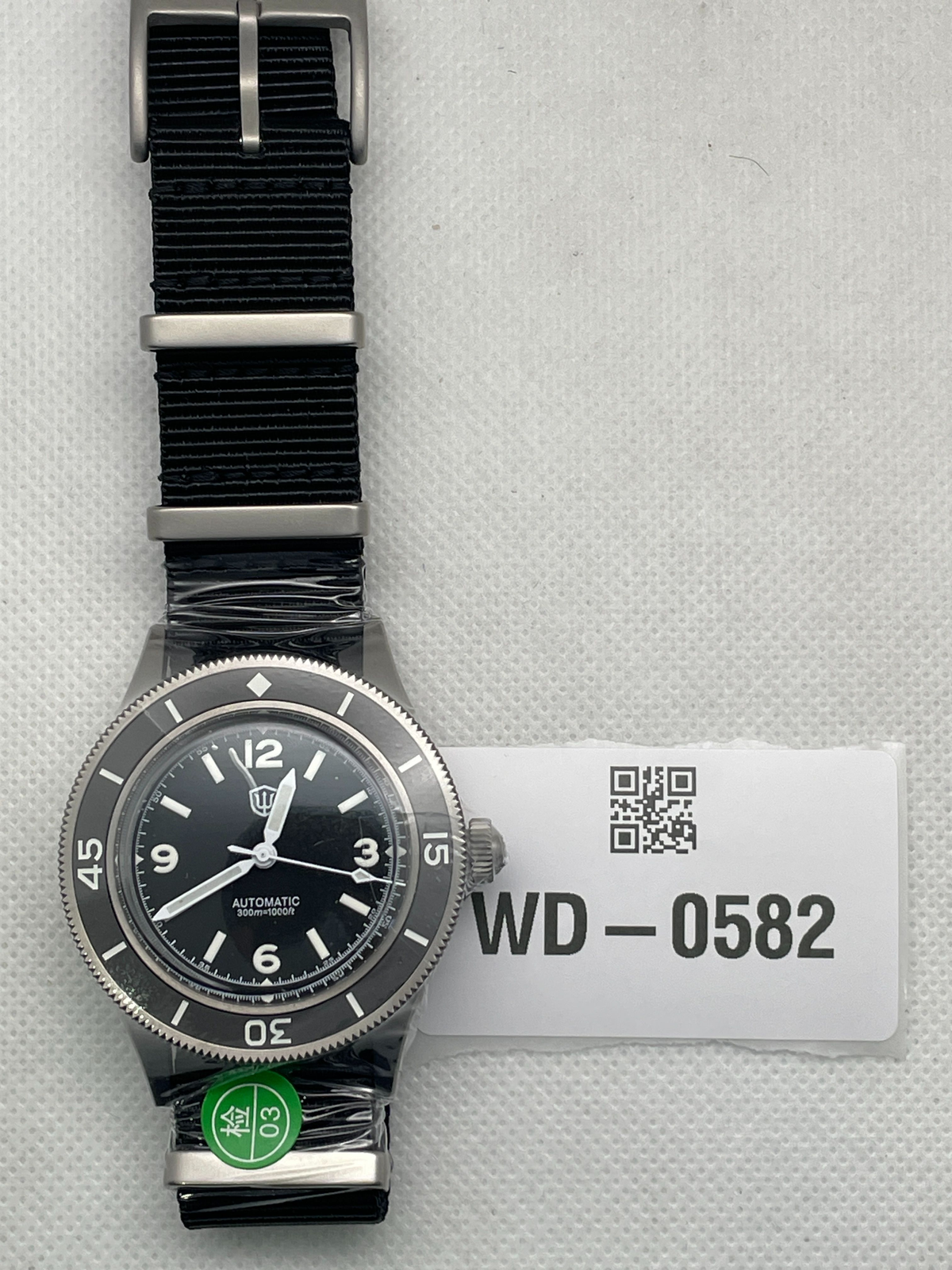 US Pre-Owned Watchdives WD50Ti Titanium 50-Fathoms NH35 Dive Watch