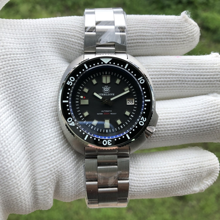EU Pre-Owned Steeldive SD1970 6105 Turtle Diver Watch