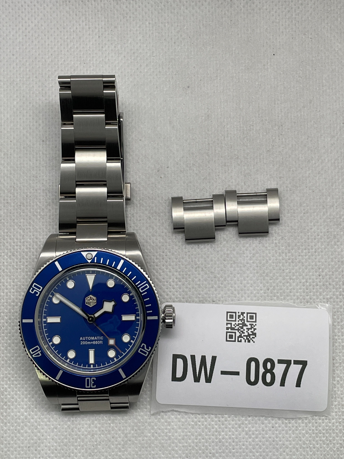 US Pre-Owned San Martin 40mm BB58 NH35 Automatic Watch SN008G-D