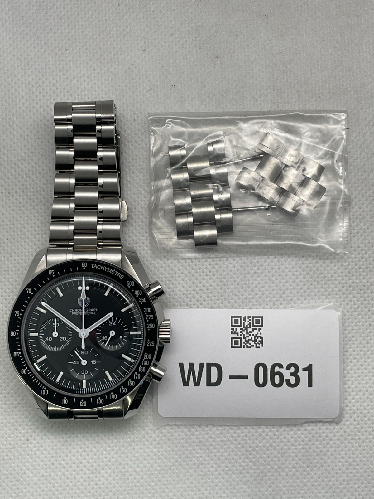 US Pre-Owned Watchdives WD1863 39mm VK63 Chronograph Watch