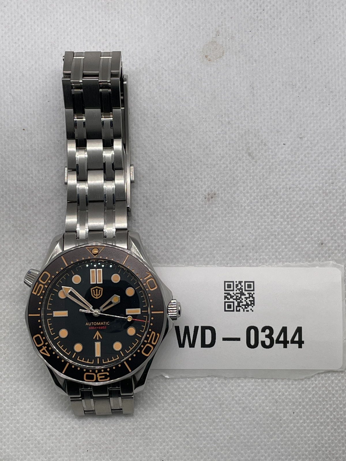 US Pre-Owned Watchdives WD007ST 39mm NTTD Dive Watch
