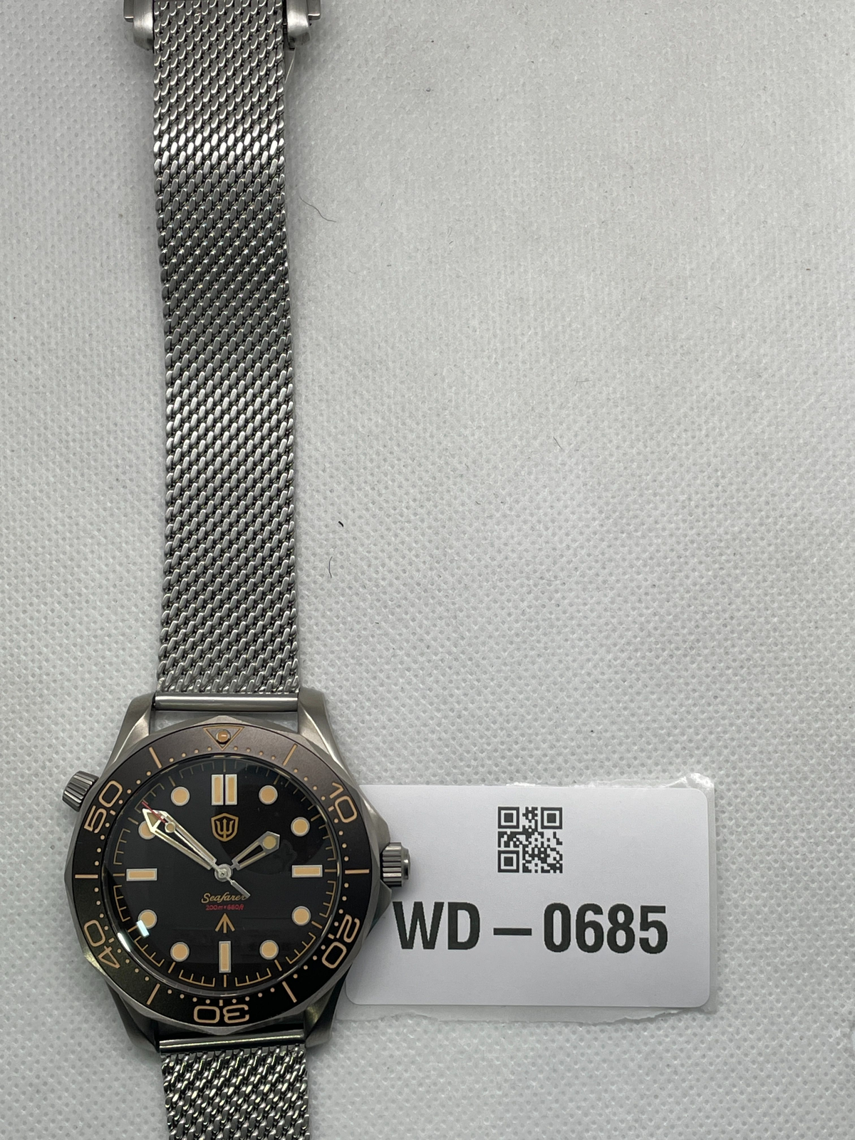 US Pre-Owned Watchdives WD007Q V2 VH31 Titanium NTTD Quartz Dive Watch