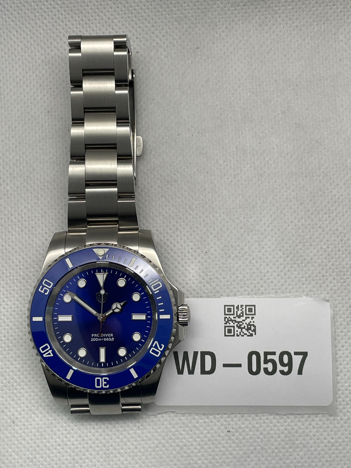 US Pre-Owned Watchdives WD1680Q V2 39mm VH31 Quartz Dive Watch