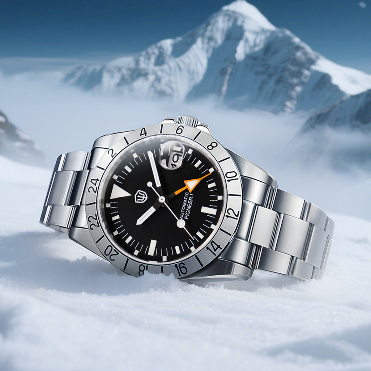 US Pre-Owned Watchdives WD16570 NH34 GMT Watch V2