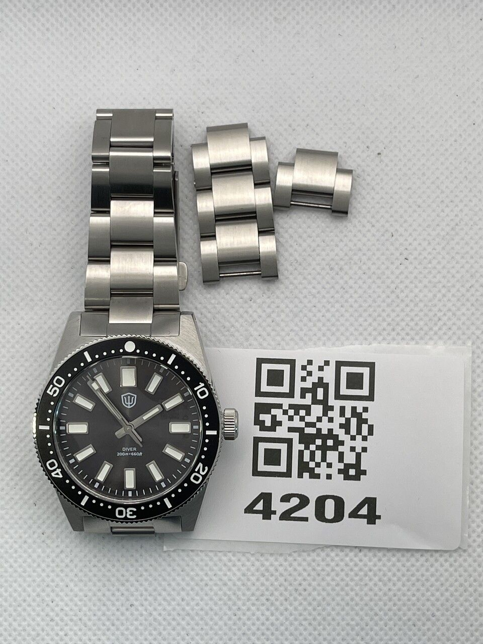 US Pre-Owned Watchdives WD1965 38mm VH31 62MAS Dive Watch