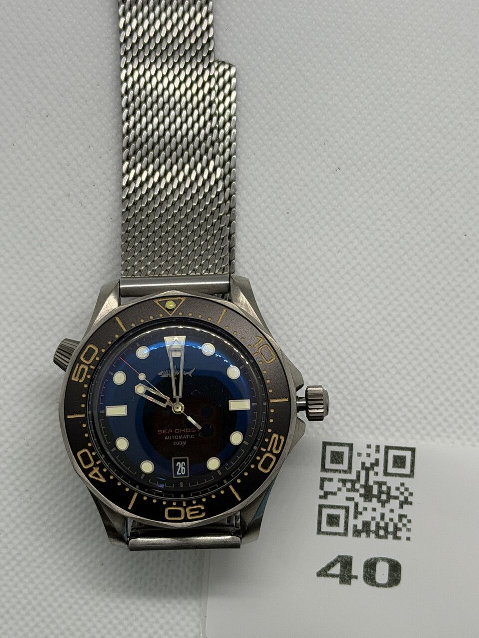 US Pre-Owned V2 Heimdallr Titanium 007 Edition NTTD Dive Watch