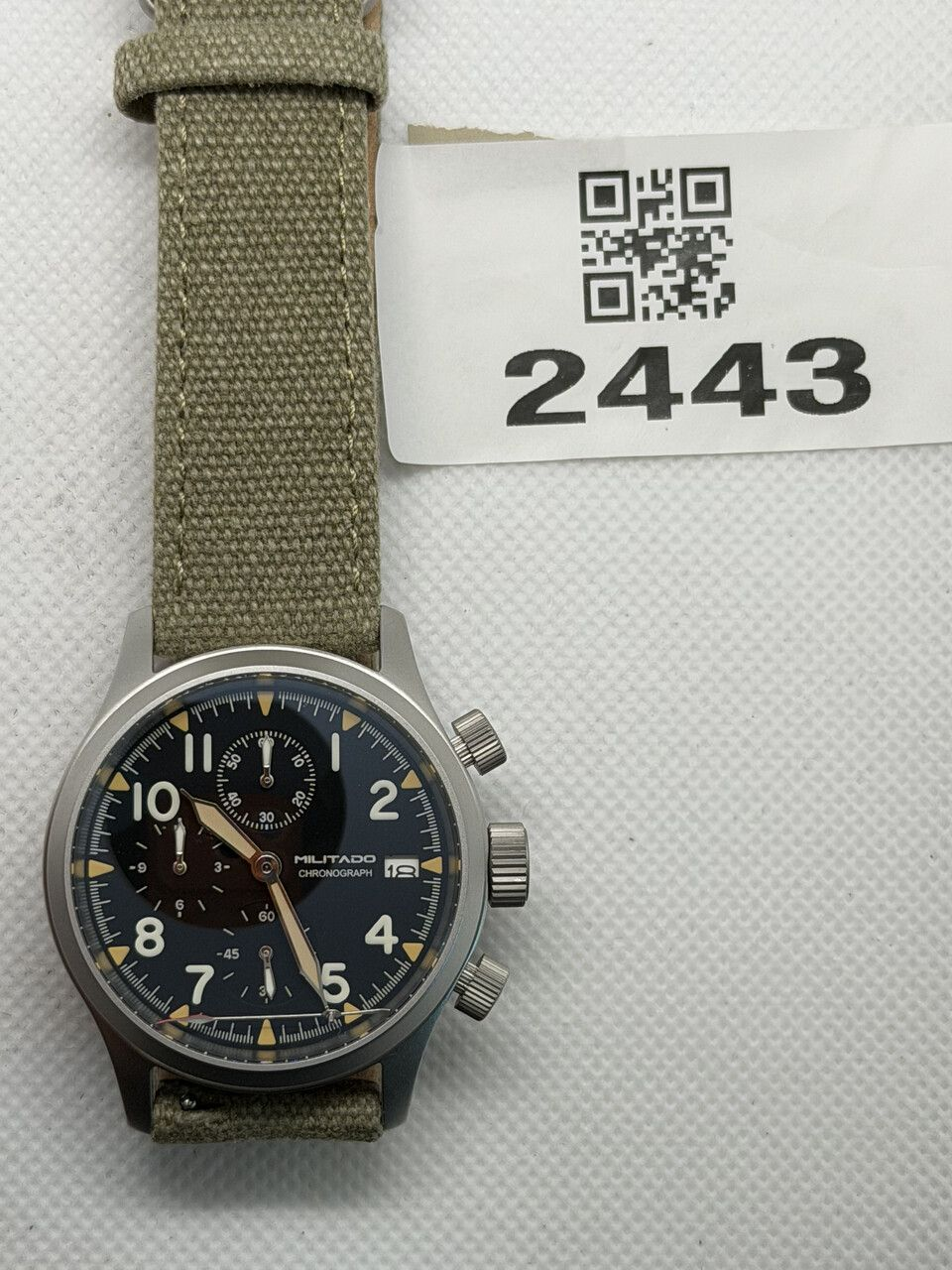 US Pre-Owned Militado Retro VK67 Quartz Chronograph Watch - 3 Dial