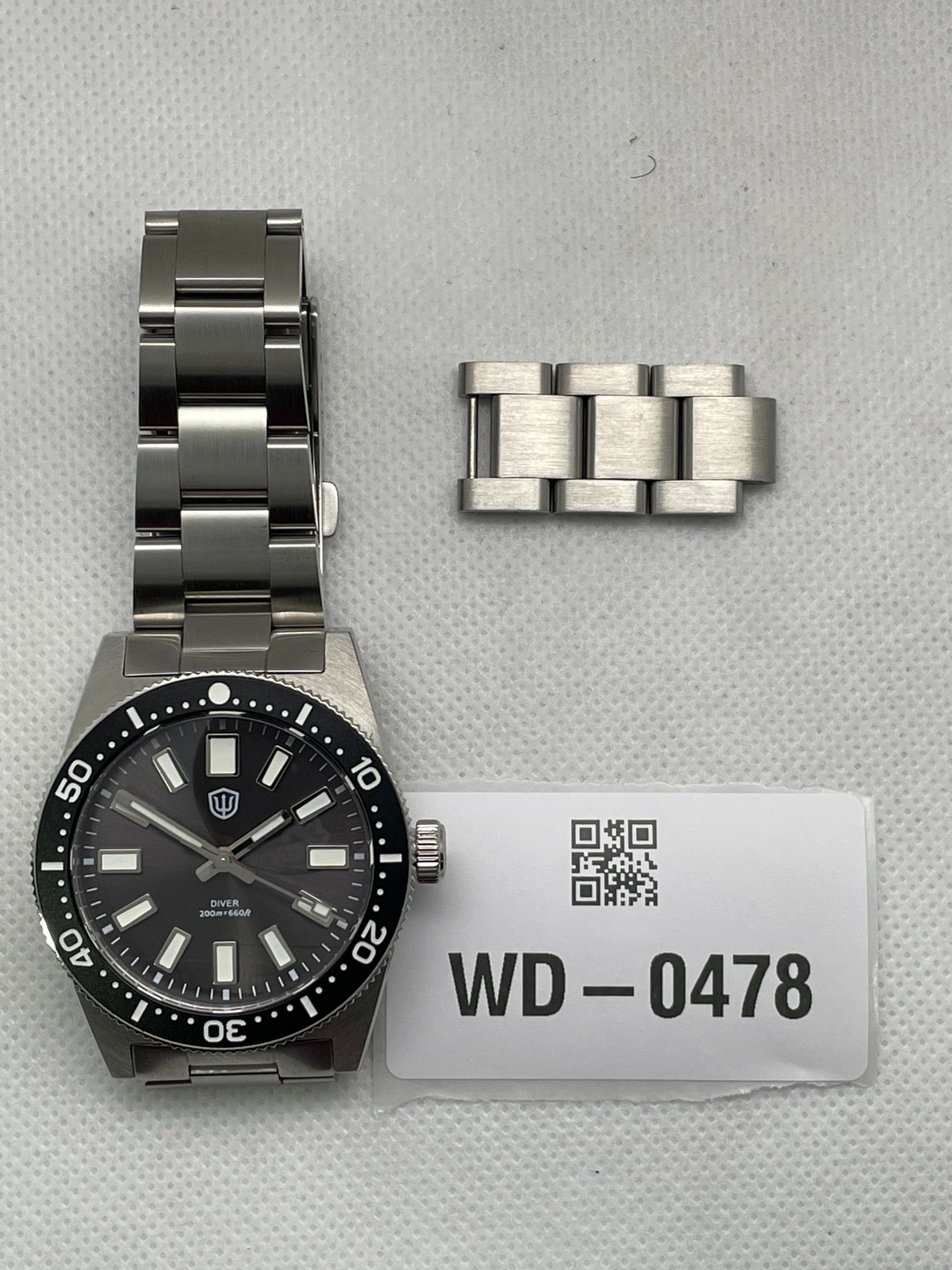 US Pre-Owned Watchdives WD1965 38mm VH31 62MAS Dive Watch