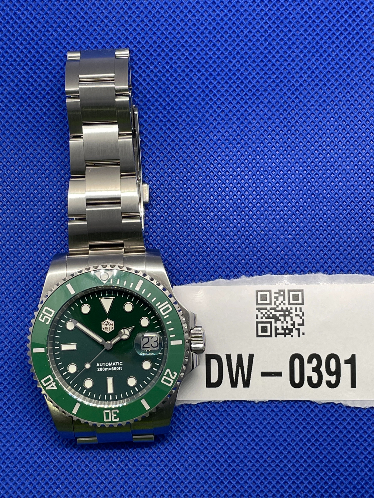 US Pre-Owned San Martin Upgraded ST2130 Sub Diver Men SN0017G-E