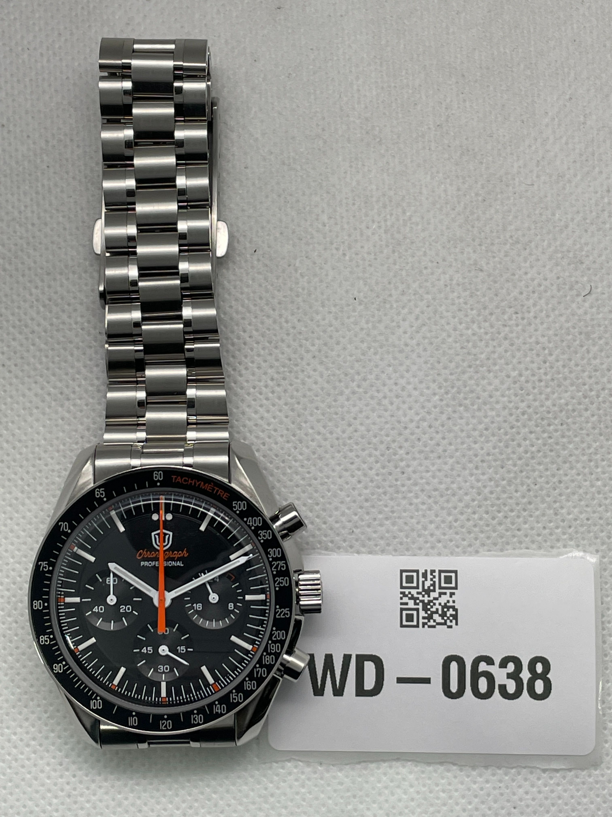 US Pre-Owned Watchdives WD1863 39mm VK63 Chronograph Watch