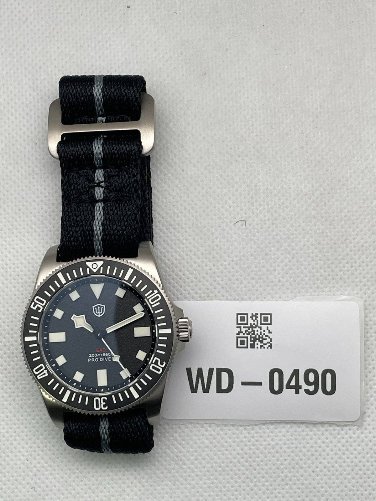 US Pre-Owned Watchdives EXD-38 38mm Titanium VH31 Dive Watch