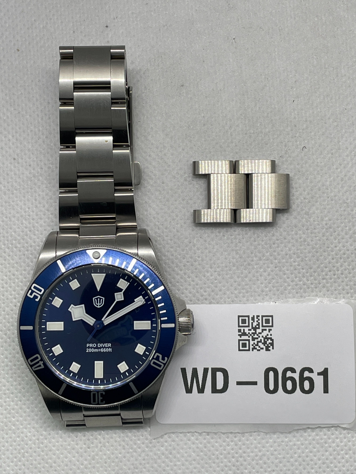 US Pre-Owned Watchdives WD1969 PRO 38mm VH31 Dive Watch