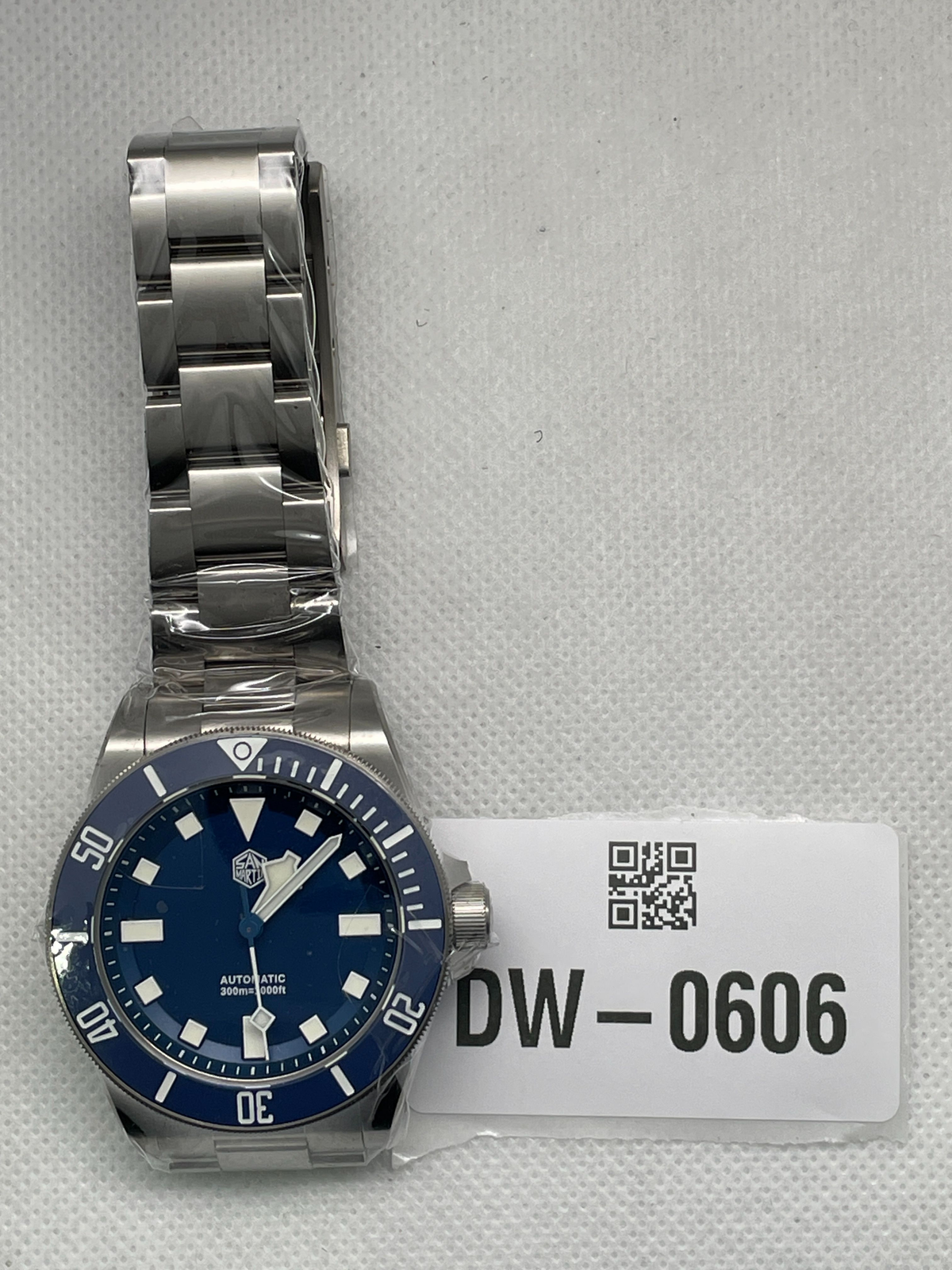 US Pre-Owned Watchdives x San Martin ST2130 Titanium 39mm Dive Watch SN0121TE