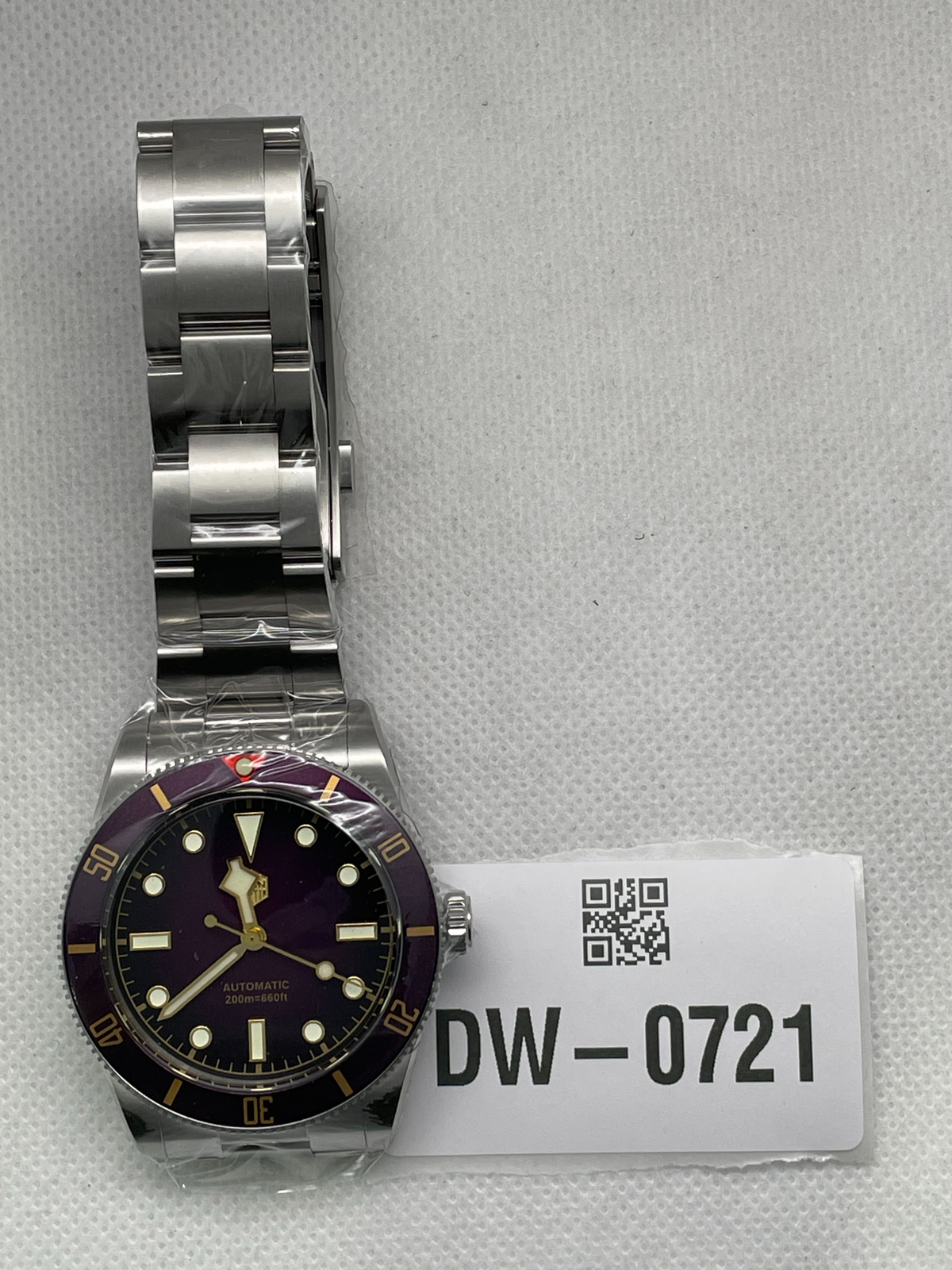 US Pre-Owned San Martin SN0138-GB 37mm ST2130 Vintage Diver Watch