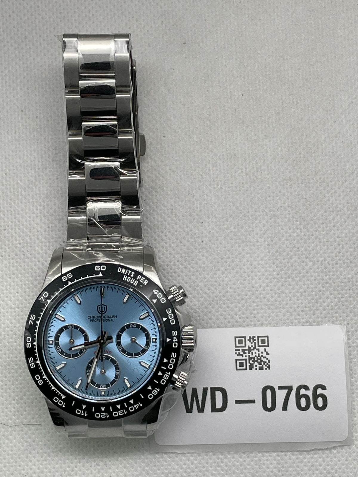 US Pre-Owned Watchdives WD16500 38mm VK63 Chronograph Watch V2