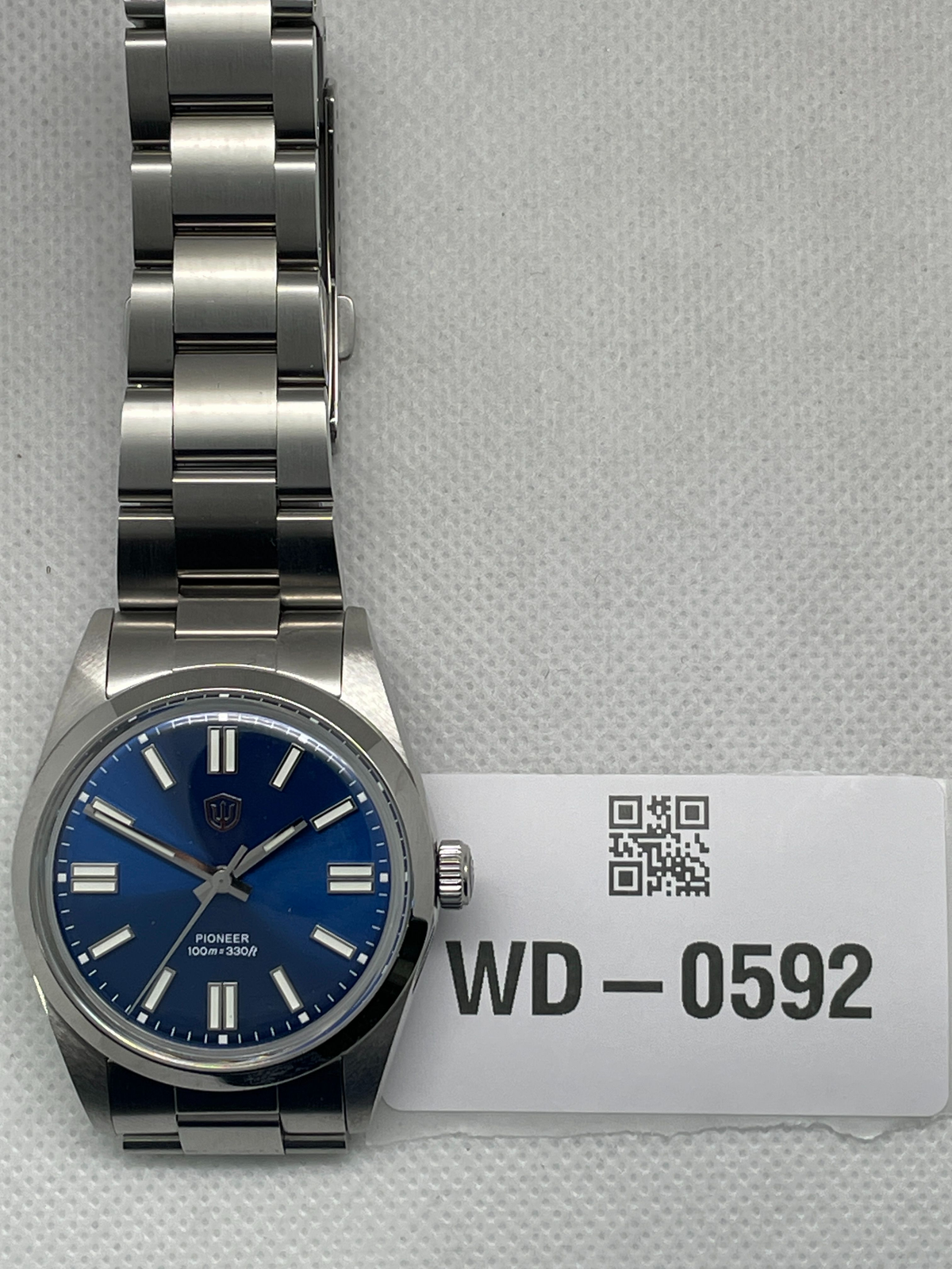 US Pre-Owned Watchdives WD1016B 37mm Pioneer VH31 Men Watch