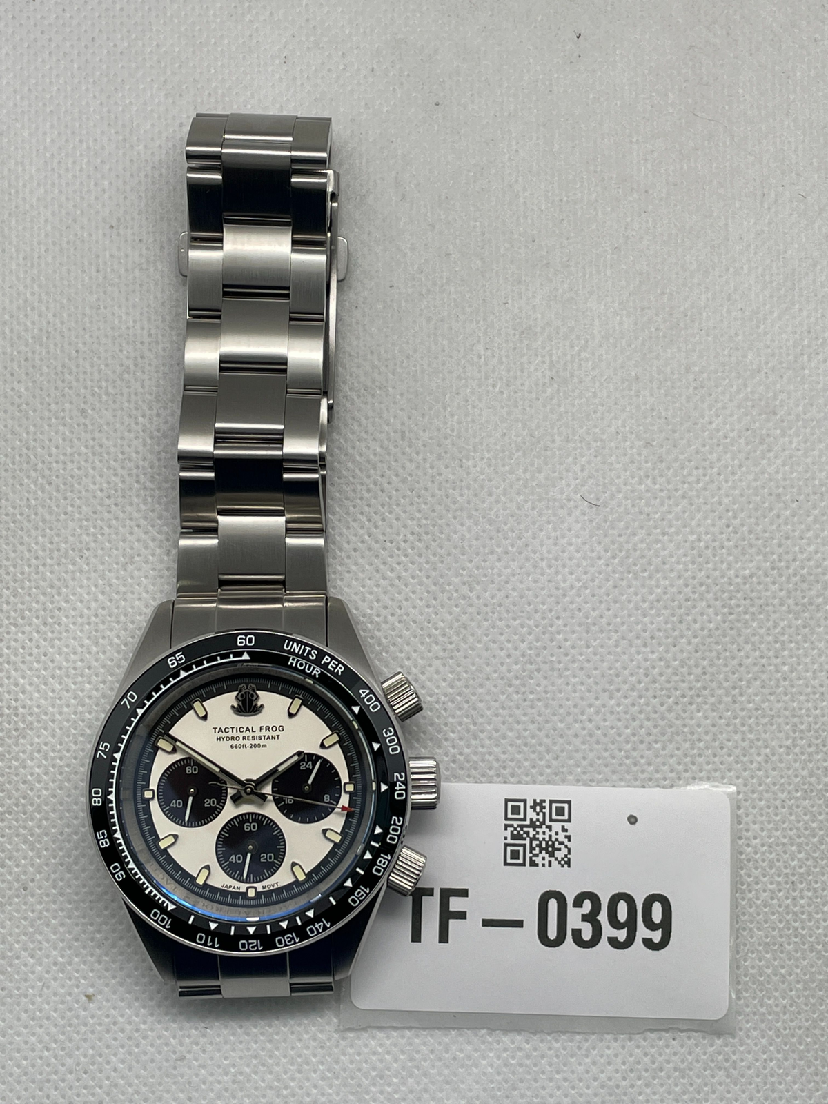 US Pre-Owned Tactical Frog VS75 Solar Chronograph Watch V2 without Calendar