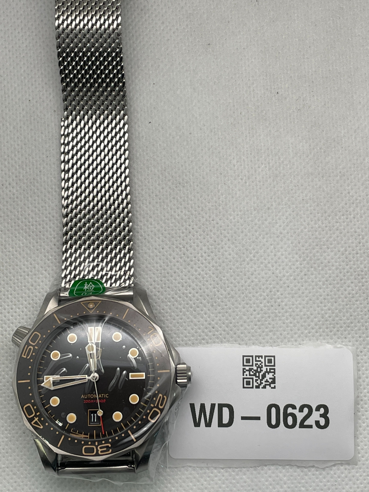 US Pre-Owned Watchdives WD007 Top Hat Sapphire PT5000/SL3001 Titanium Dive Watch