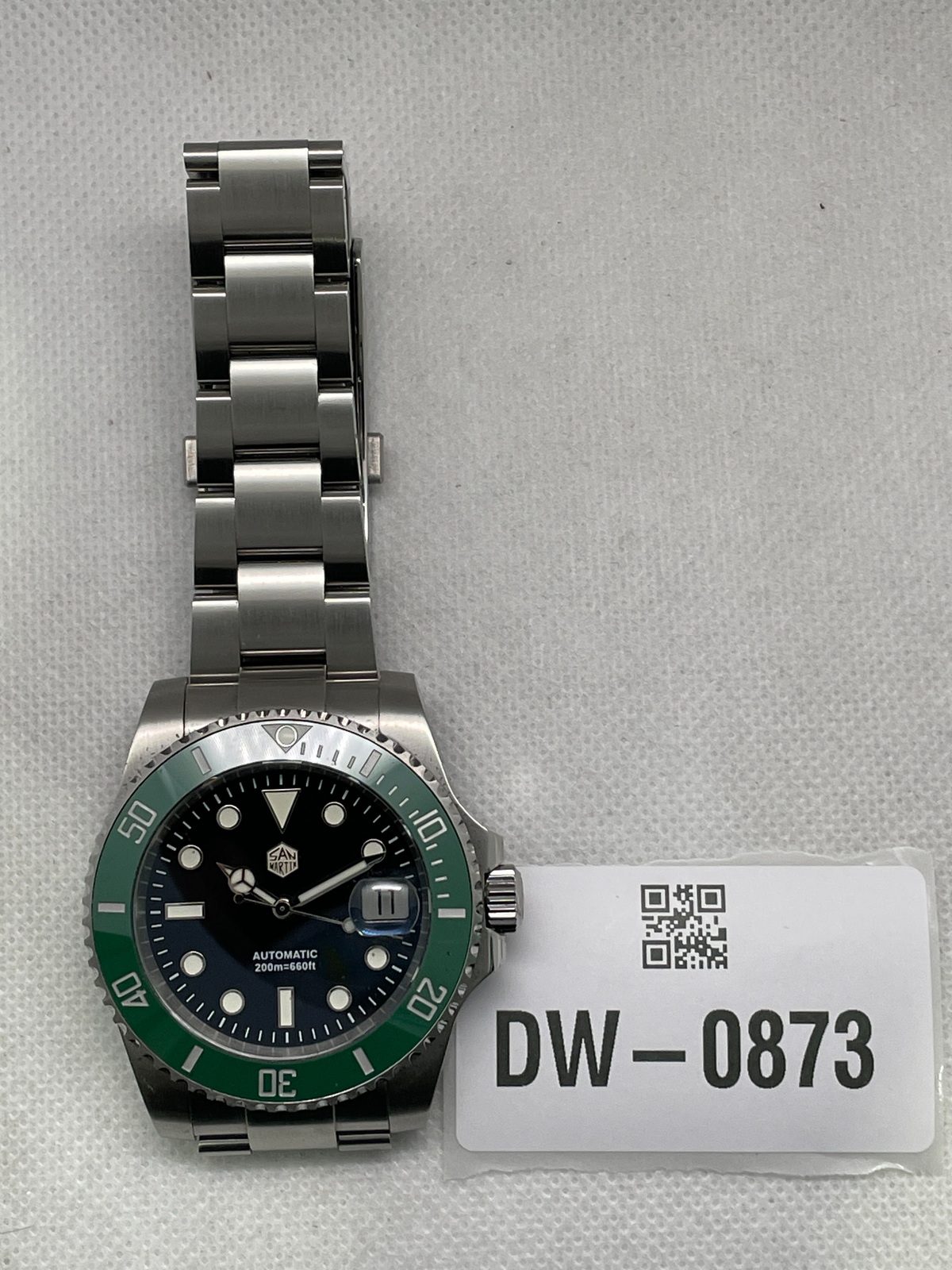 US Pre-Owned San Martin Upgraded ST2130 Sub Diver Men SN0017G-E