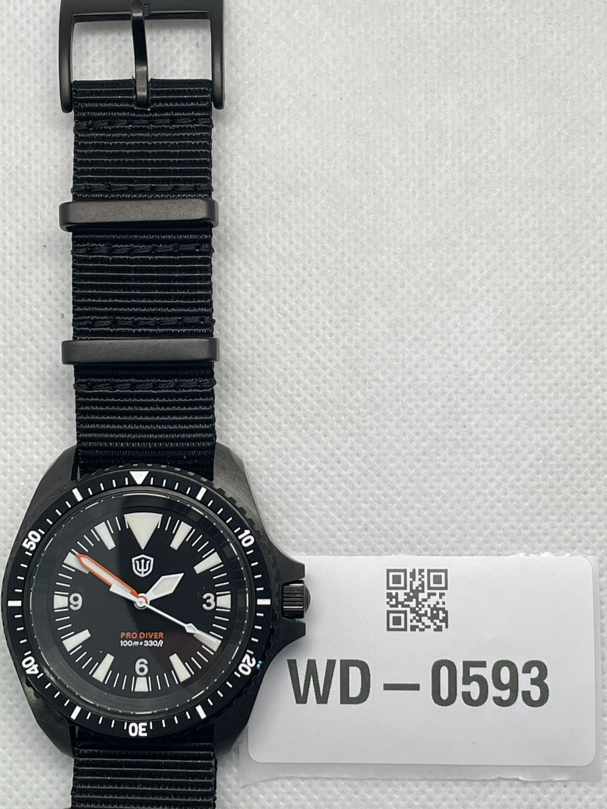 US Pre-Owned Watchdives WD1980 VH31 Military Diver Watch V3