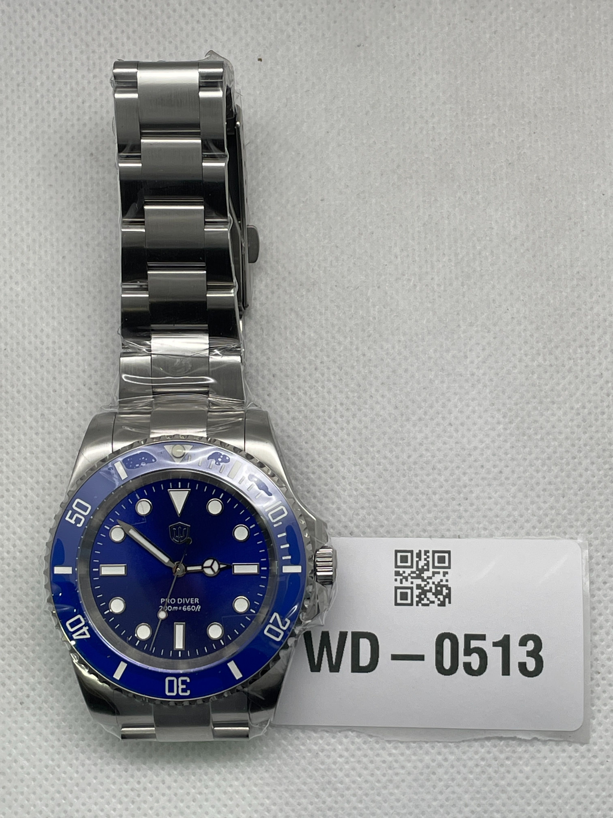 US Pre-Owned Watchdives WD1680Q V2 39mm VH31 Quartz Dive Watch