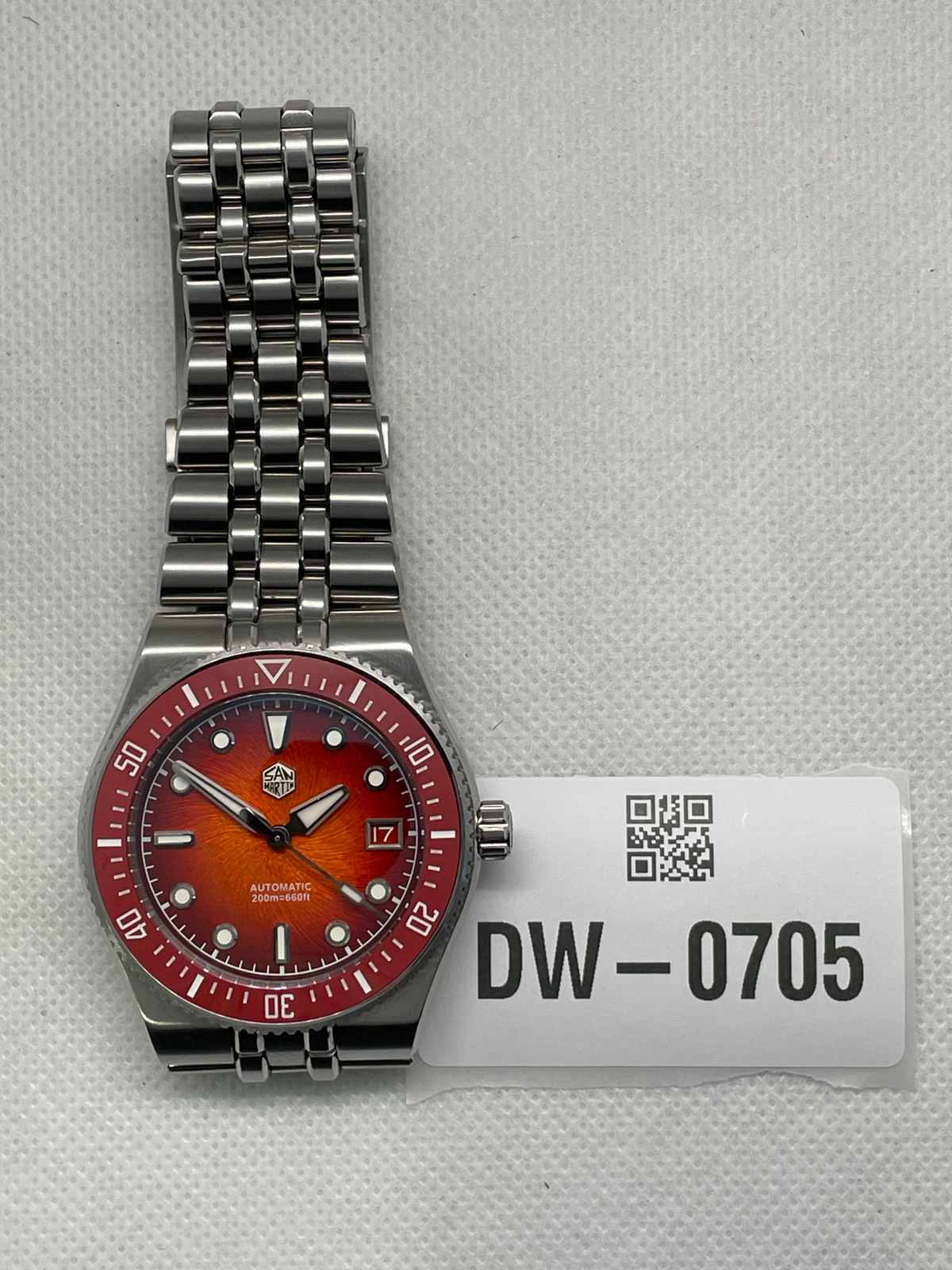 US Pre-Owned  San Martin 40mm 9015 Automatic Diver Watch SN0148