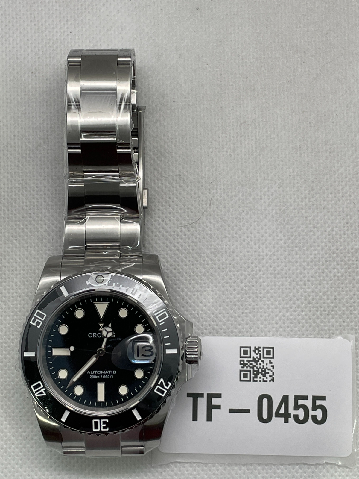 US Pre-Owned Cronos New 40mm Miyota9015 Diver Men Watches L6045