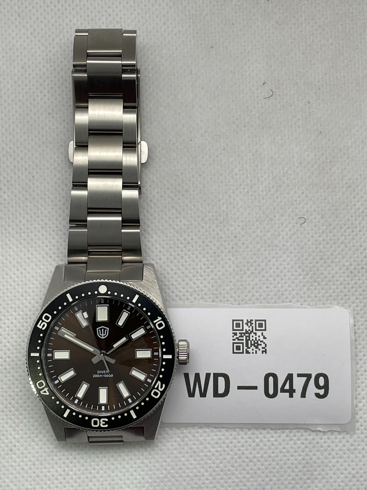 US Pre-Owned Watchdives WD1965 38mm VH31 62MAS Dive Watch