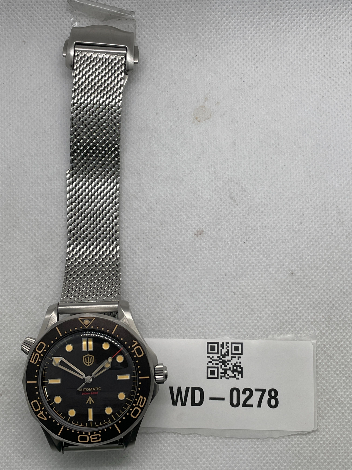 US Pre-Owned Watchdives WD007 V4 PT5000 42mm Titanium NTTD Dive Watch