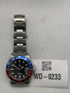 EU Pre-Owned Watchdives WD0014 Aluminum Bezel Vintage NH34 GMT Watch